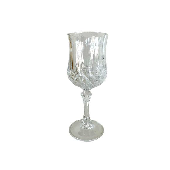 Vintage wine glass in the Longchamp pattern by Cristal D'Arques-Durand, single - Picture 2 of 8